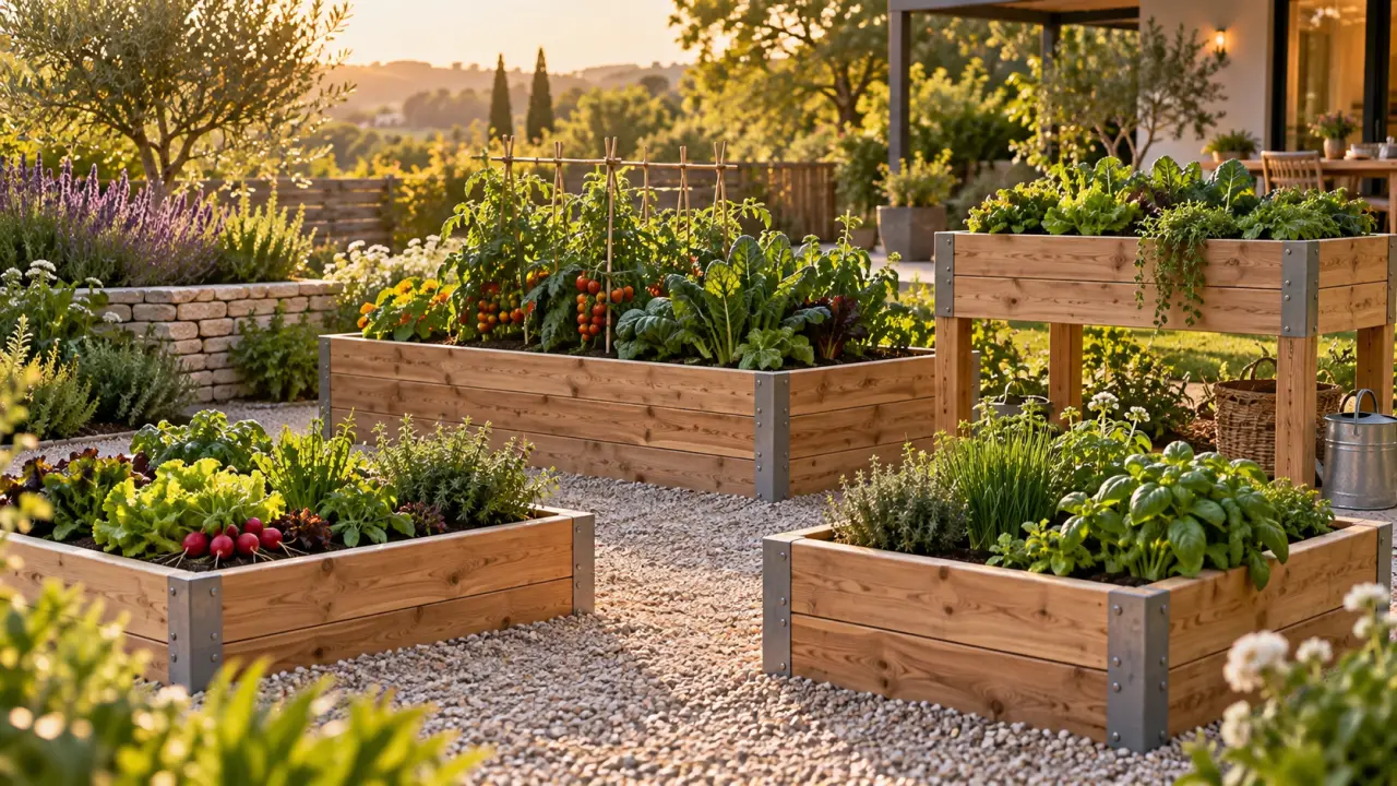 Carrés potager surélevés : la bonne hauteur, la bonne forme et le bon montage
