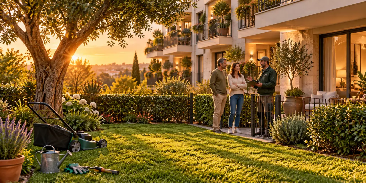 Jardin privatif en copropriété : qui paie la tonte, les arbres et les réparations ?