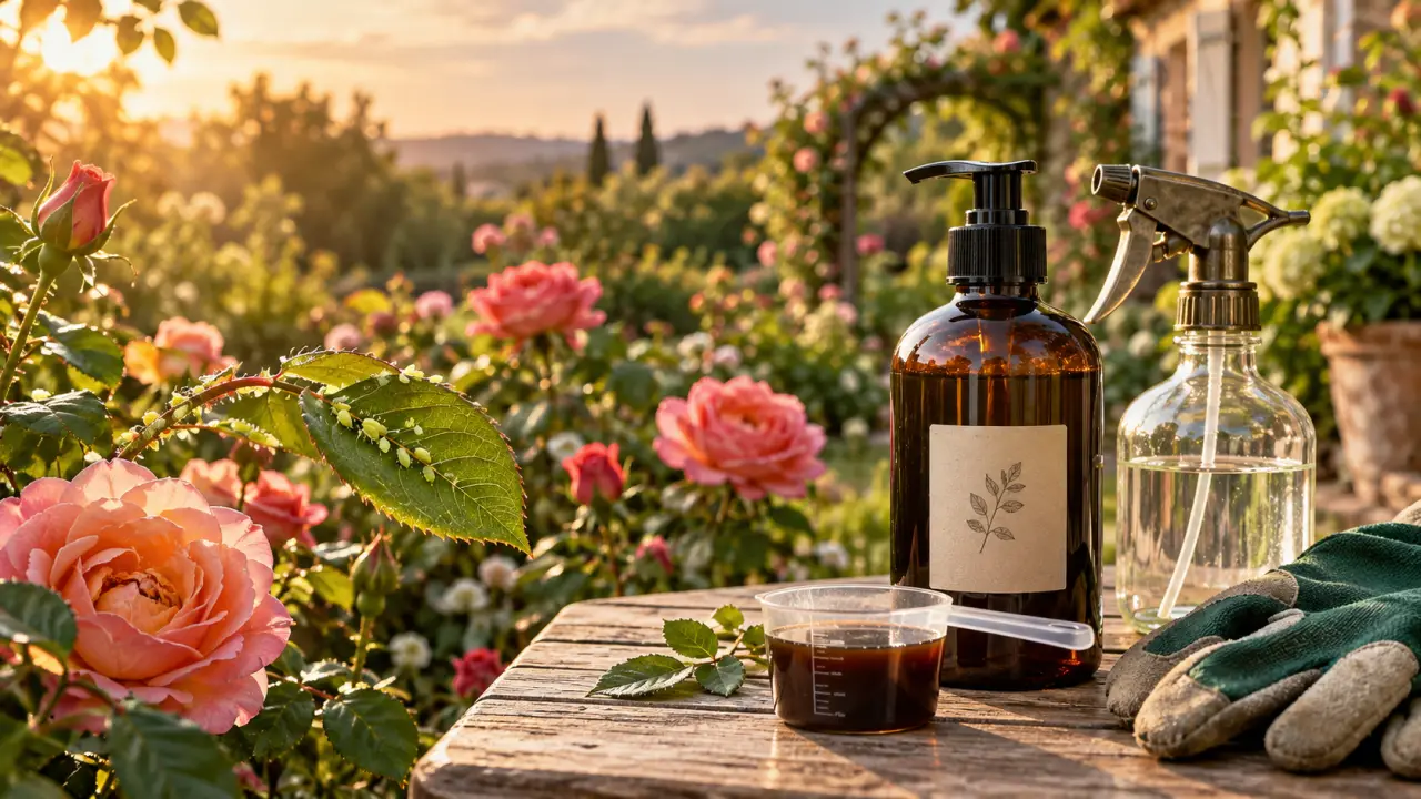 Savon noir pour rosiers : dosage précis et 3 réflexes pour sauver votre jardin