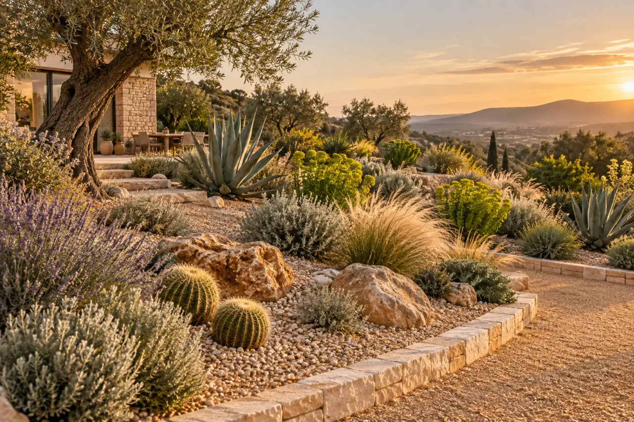 Jardin sec : un sol drainant, des plantes adaptées et peu d’arrosage