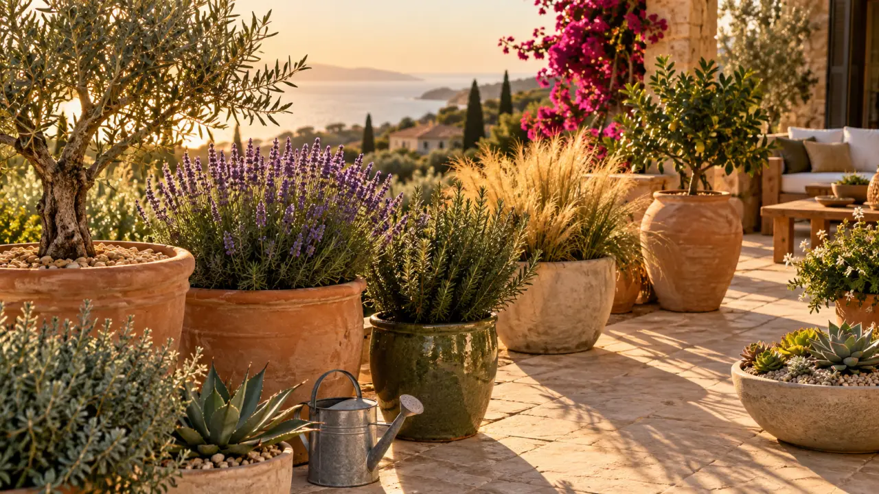 Plantes pour terrasse plein soleil : les bons végétaux, le bon pot et les gestes qui changent tout